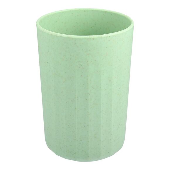 Bathroom Smooth Lines Wheat Straw Toothpaste Tumbler Green 4.09''x2.80'' - Picture 1 of 6